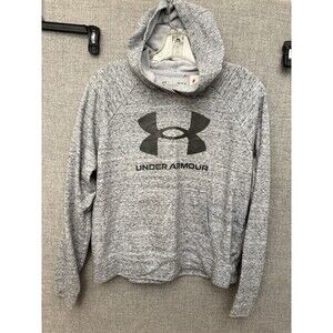 Under Armour Women's UA Rival Terry Hoodie Gray M Medium